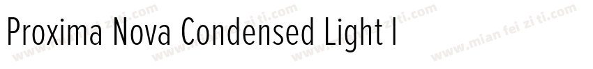 Proxima Nova Condensed Light ltalic字体转换